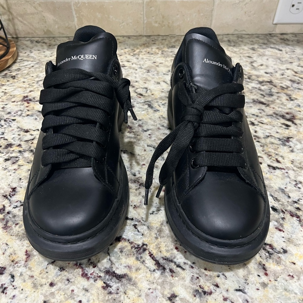 Alexander McQueen Black Minimalist Sneakers